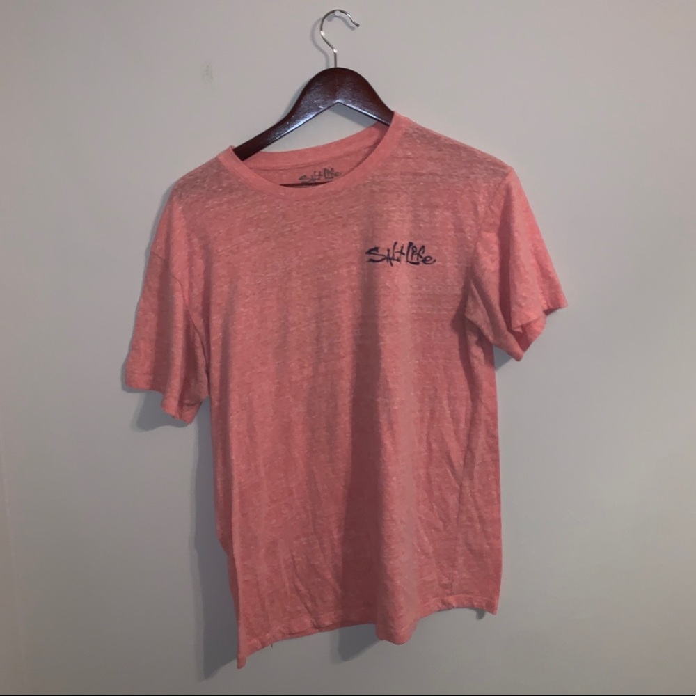 Salt Life Mens Orange Shirt